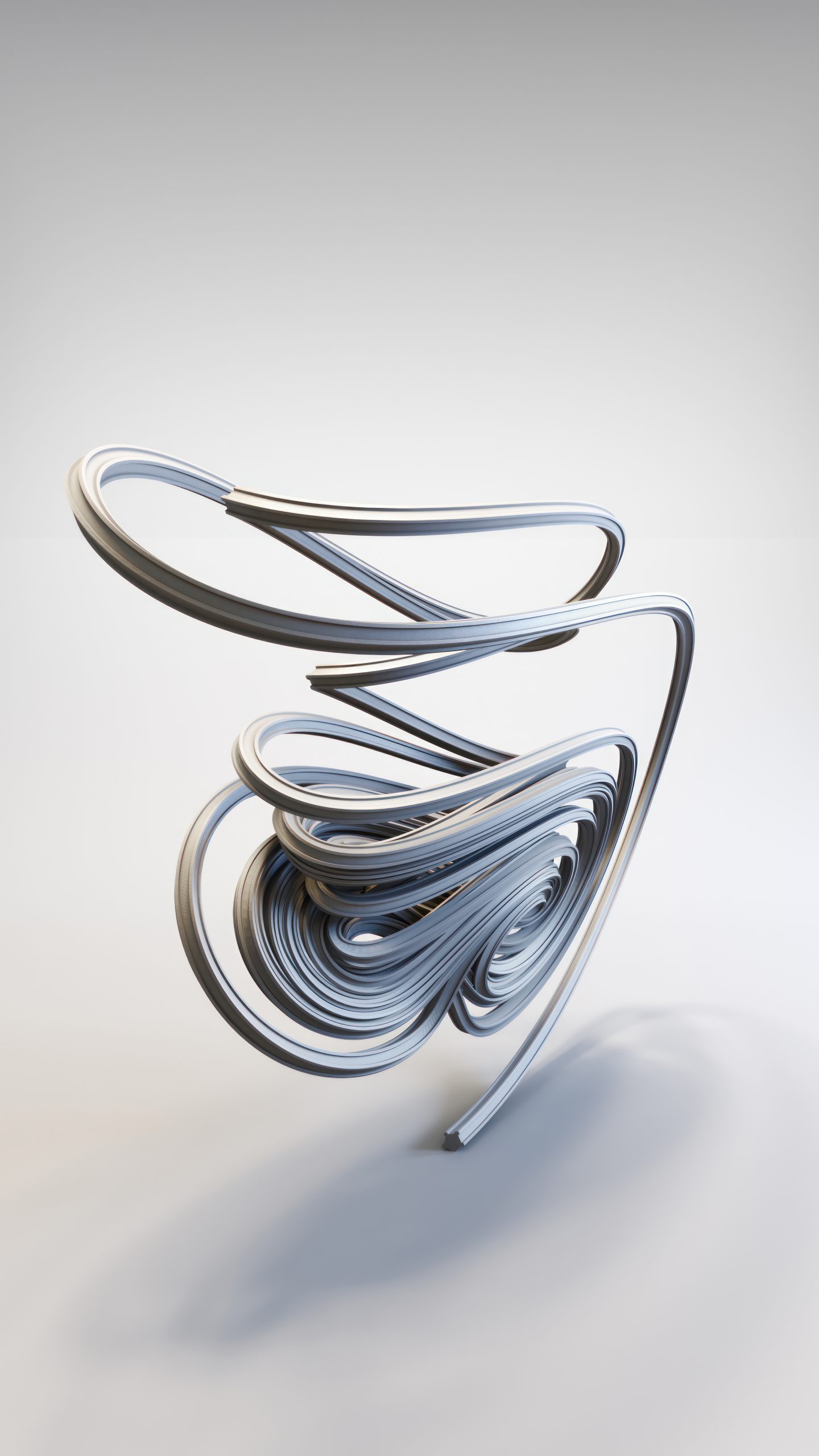 Chen System strange attractor art by Riccardo Zerbinati