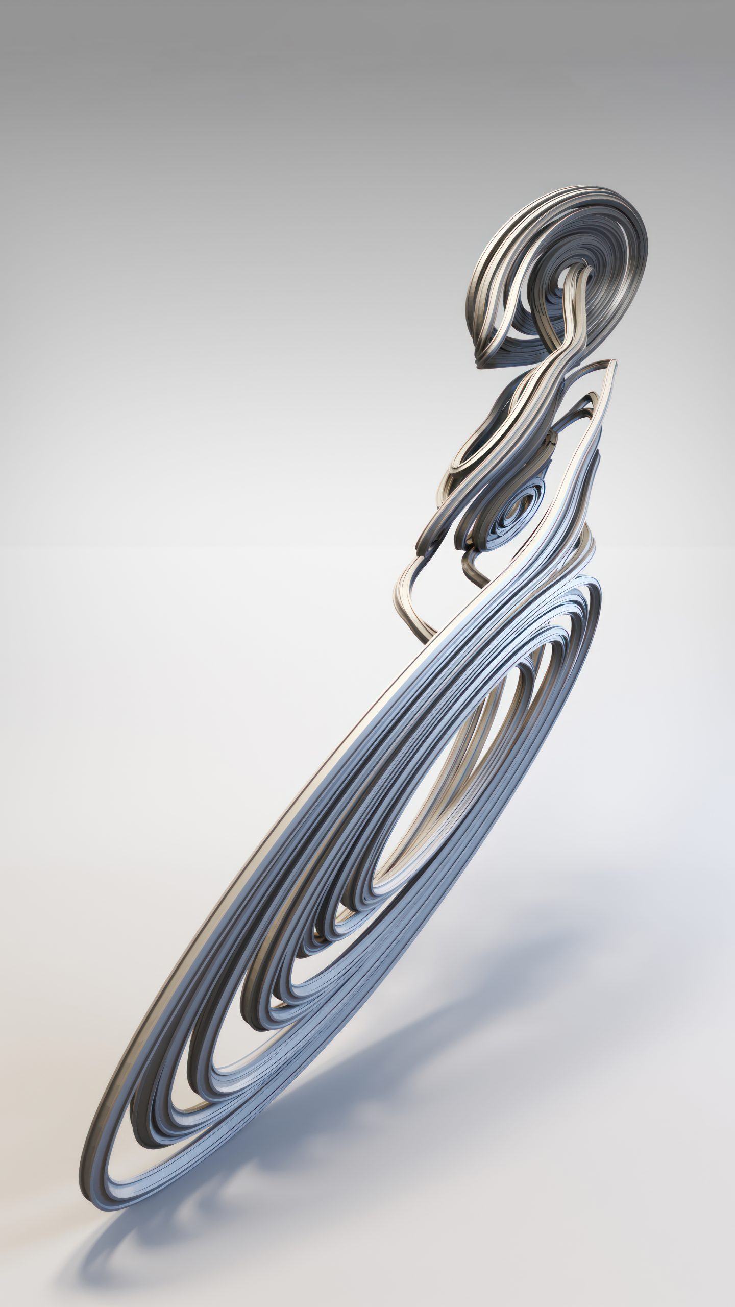Multi-scroll Chua 2 System strange attractor art by Riccardo Zerbinati