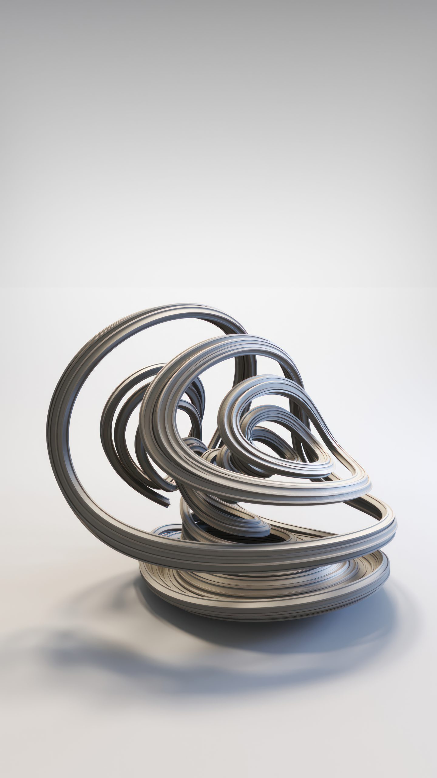 Three-Scroll Unified Chaotic System 2 strange attractor art by Riccardo Zerbinati