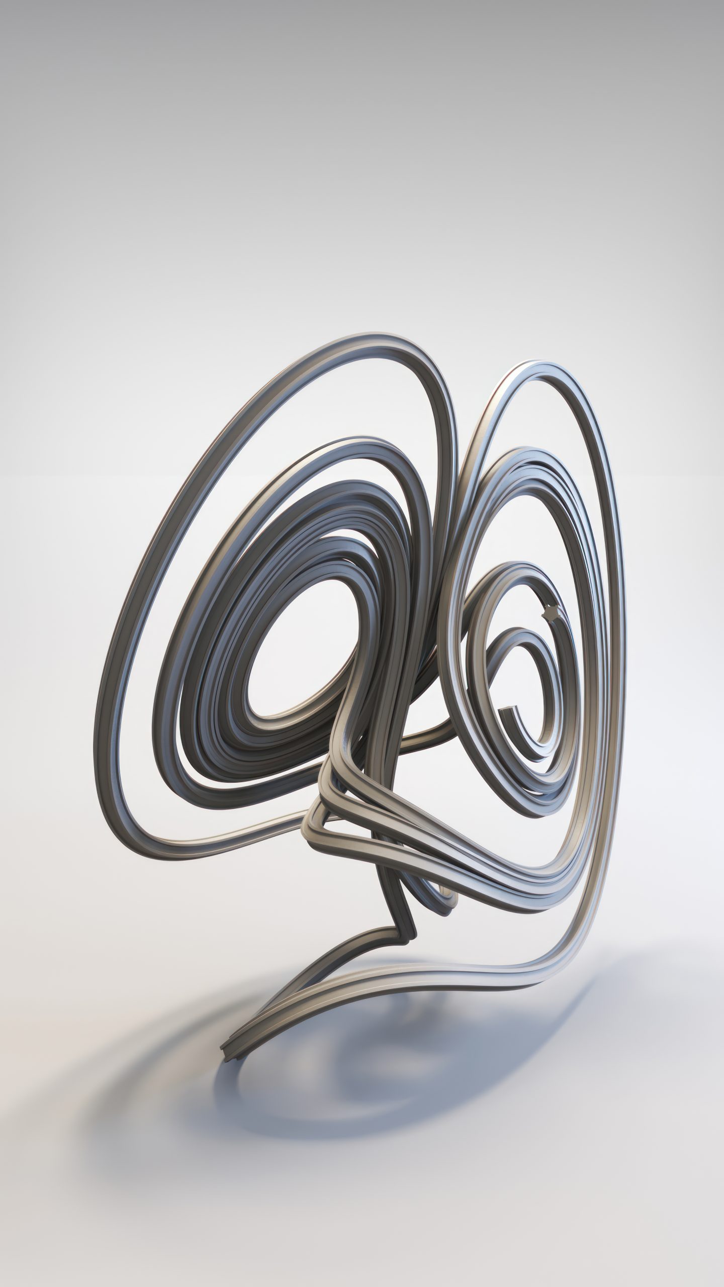 Sprott C System strange attractor art by Riccardo Zerbinati