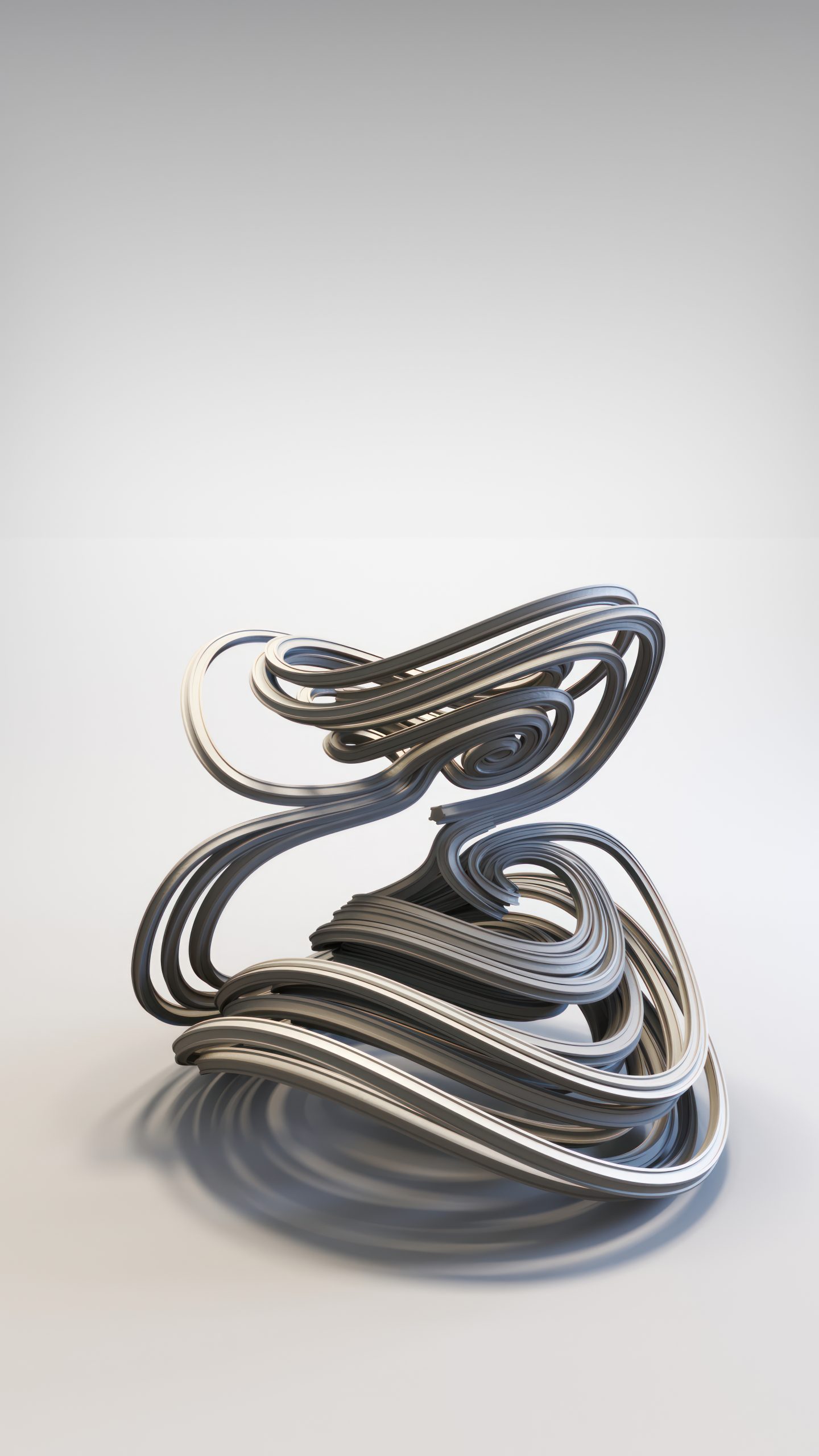 Xing–Yun System strange attractor art by Riccardo Zerbinati