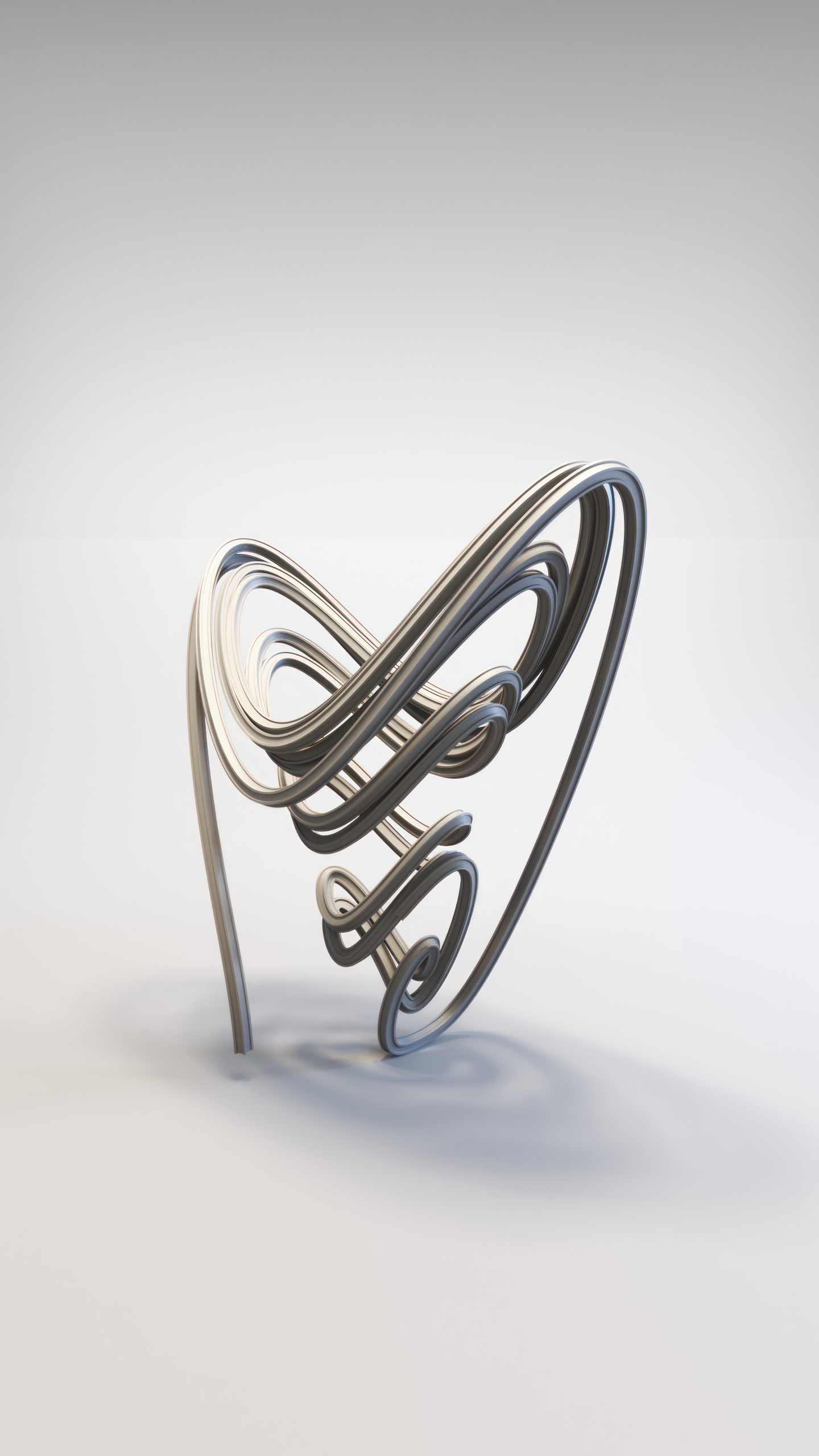 Liu–Chen System strange attractor art by Riccardo Zerbinati